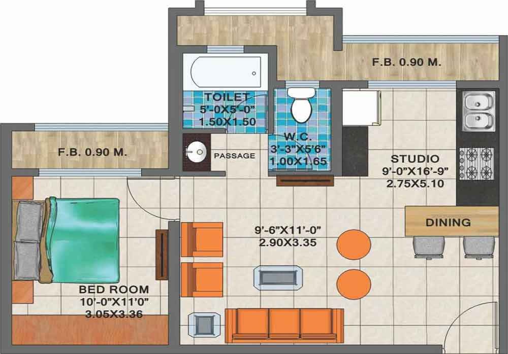 1 BHK